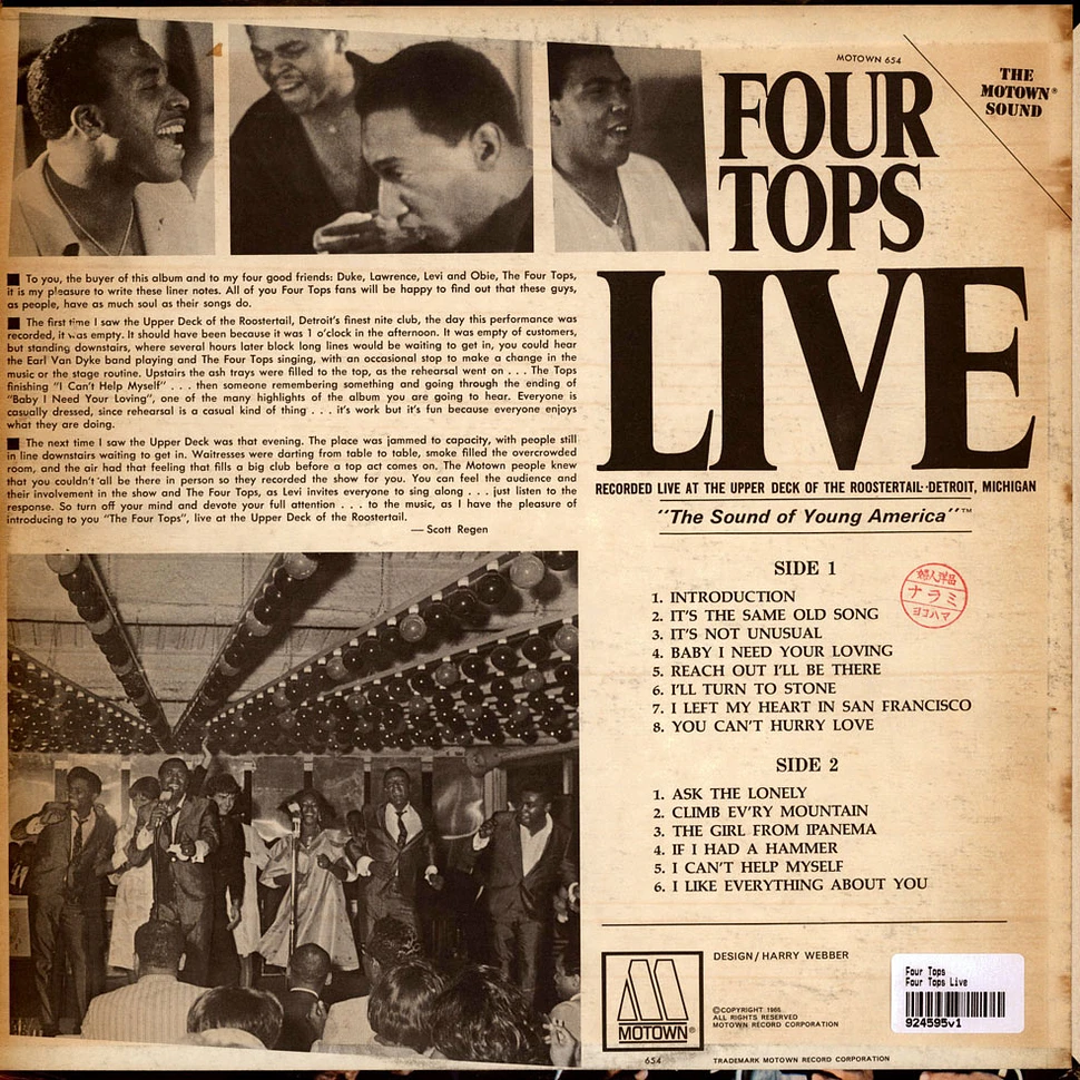 Four Tops - Four Tops Live