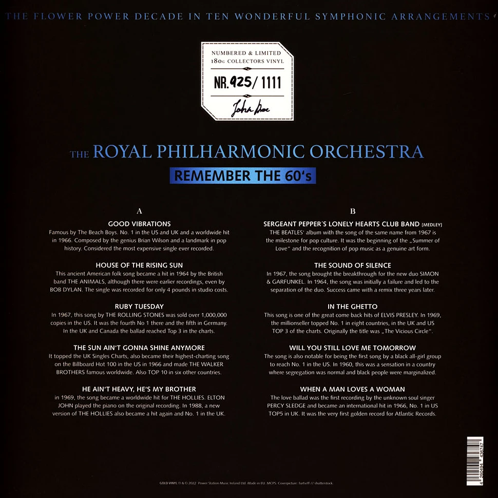 Royal Philharmonic Orchestra - Remeber The 60's Marbled Vinyl Edition