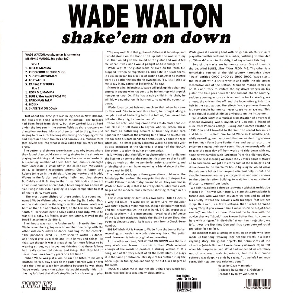 Wade Walton - Shake 'Em On Down