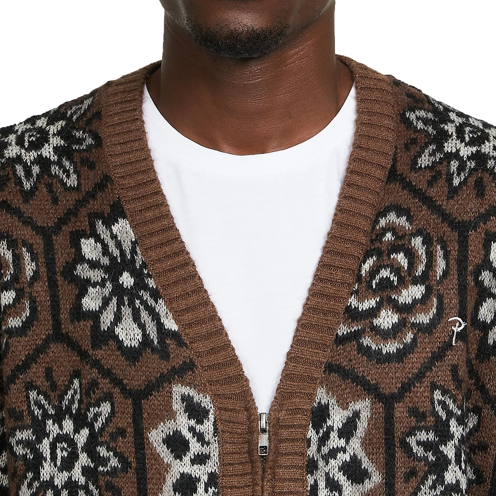 Patta - Wall Flower Knitted Zip Cardigan