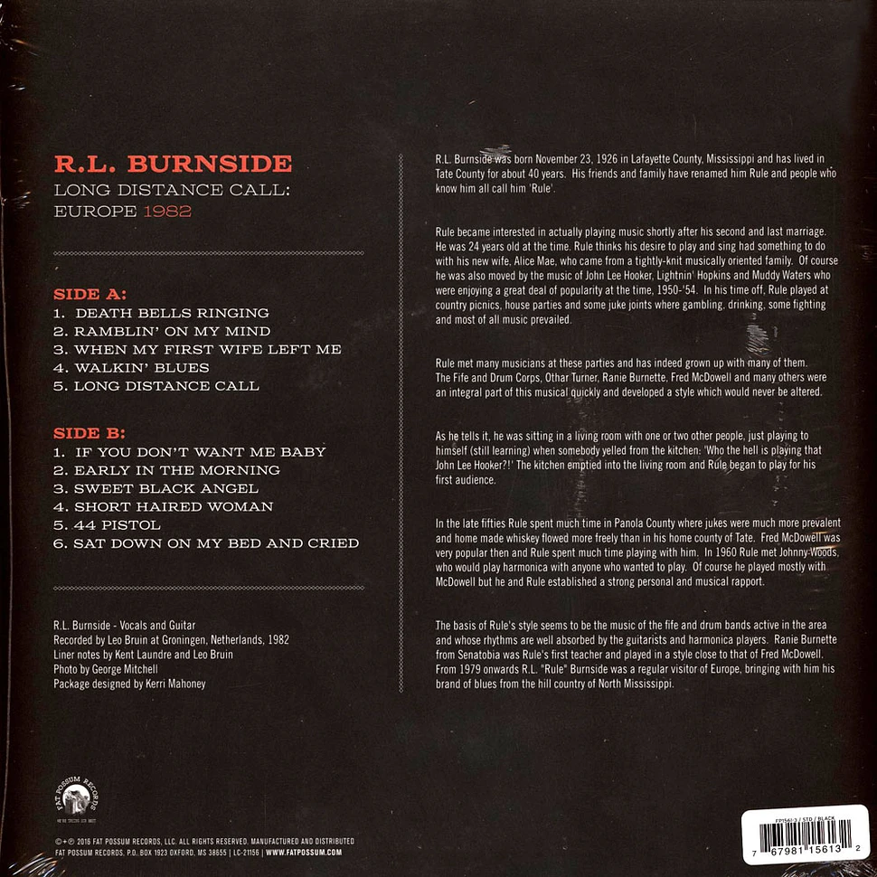 R.L. Burnside - Long Distance Call: Europe, 1982