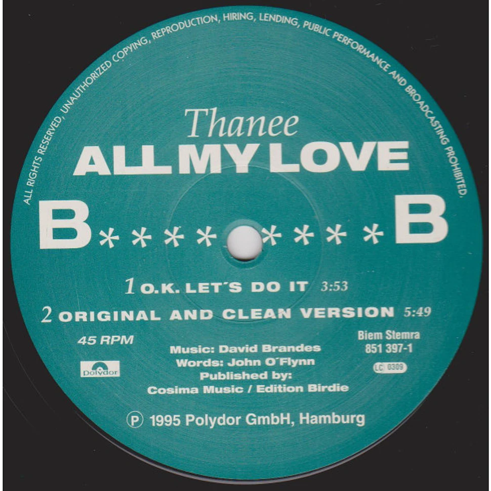 Thanee - All My Love