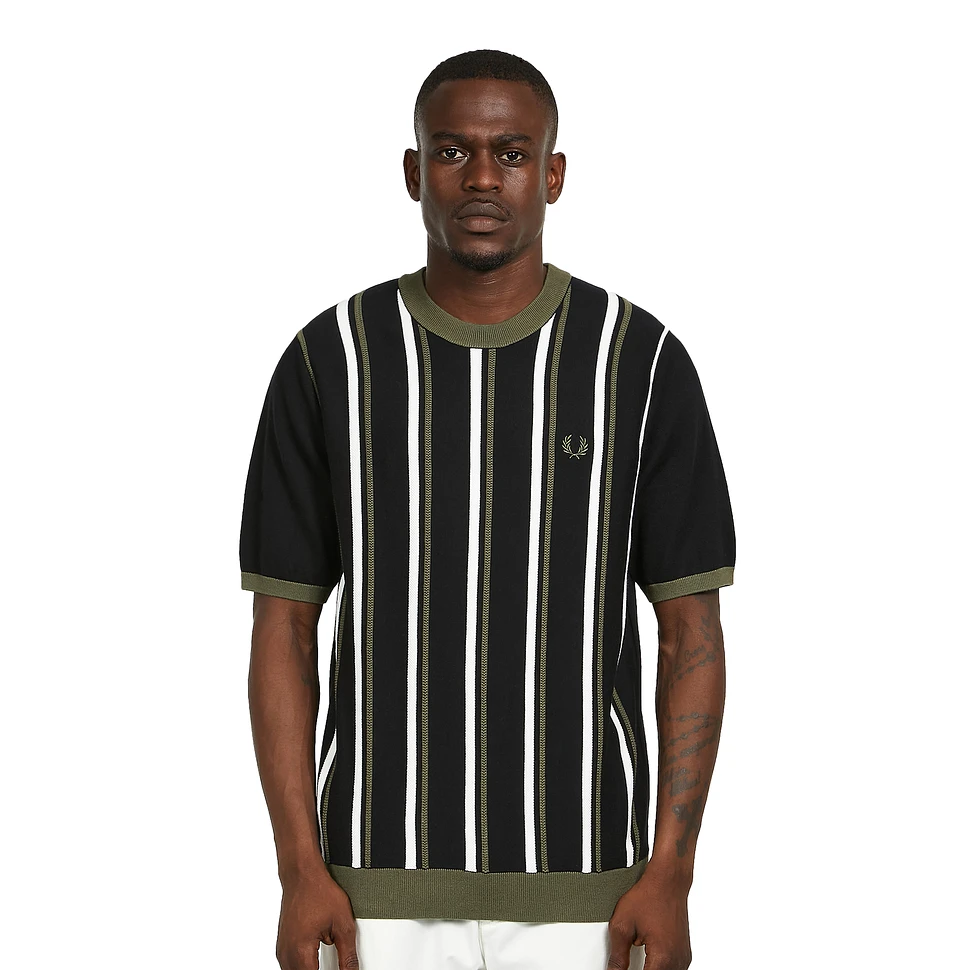 Fred Perry - Stripe Knitted Ringer T-Shirt