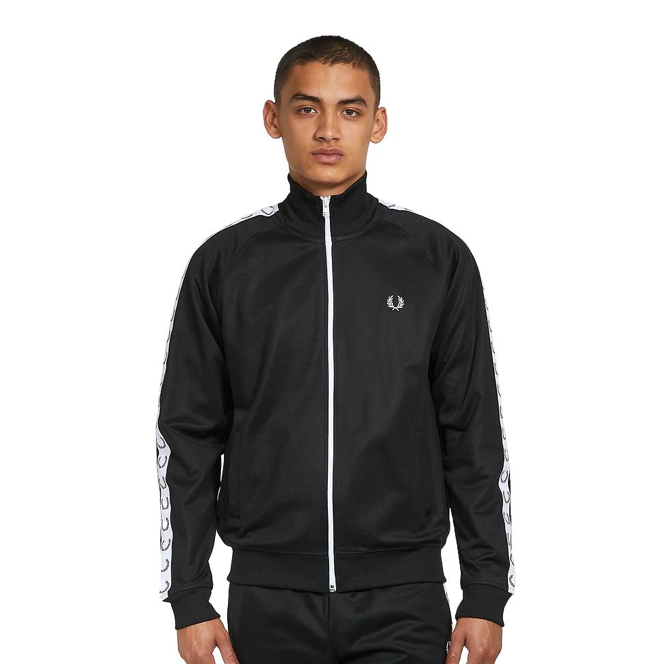 Fred Perry - Taped Track Jacket (Black) | HHV