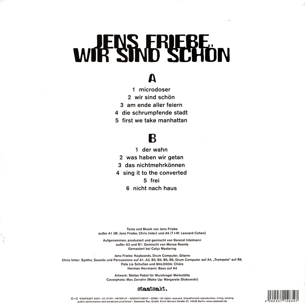 Jens Friebe - Wir Sind Schön Black Vinyl Edition