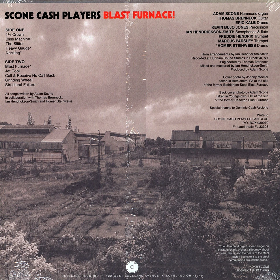 Scone Cash Players - Blast Furnace! Black Vinyl Edition