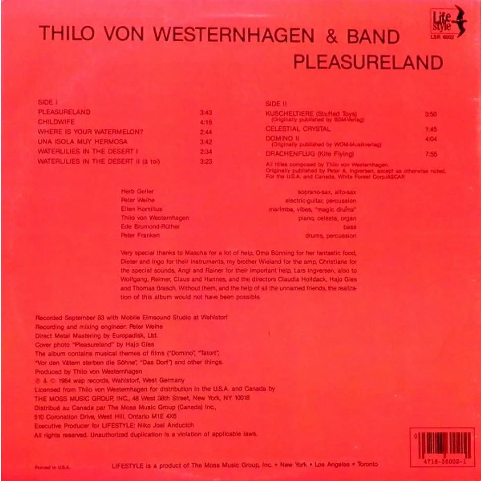 Thilo Von Westernhagen & Band - Pleasureland