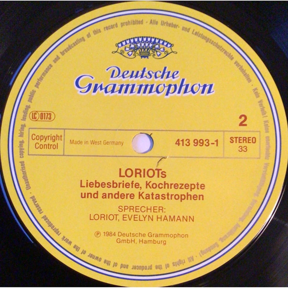 Loriot & Evelyn Hamann - Loriots Liebesbriefe, Kochrezepte Und Andere Katastrophen