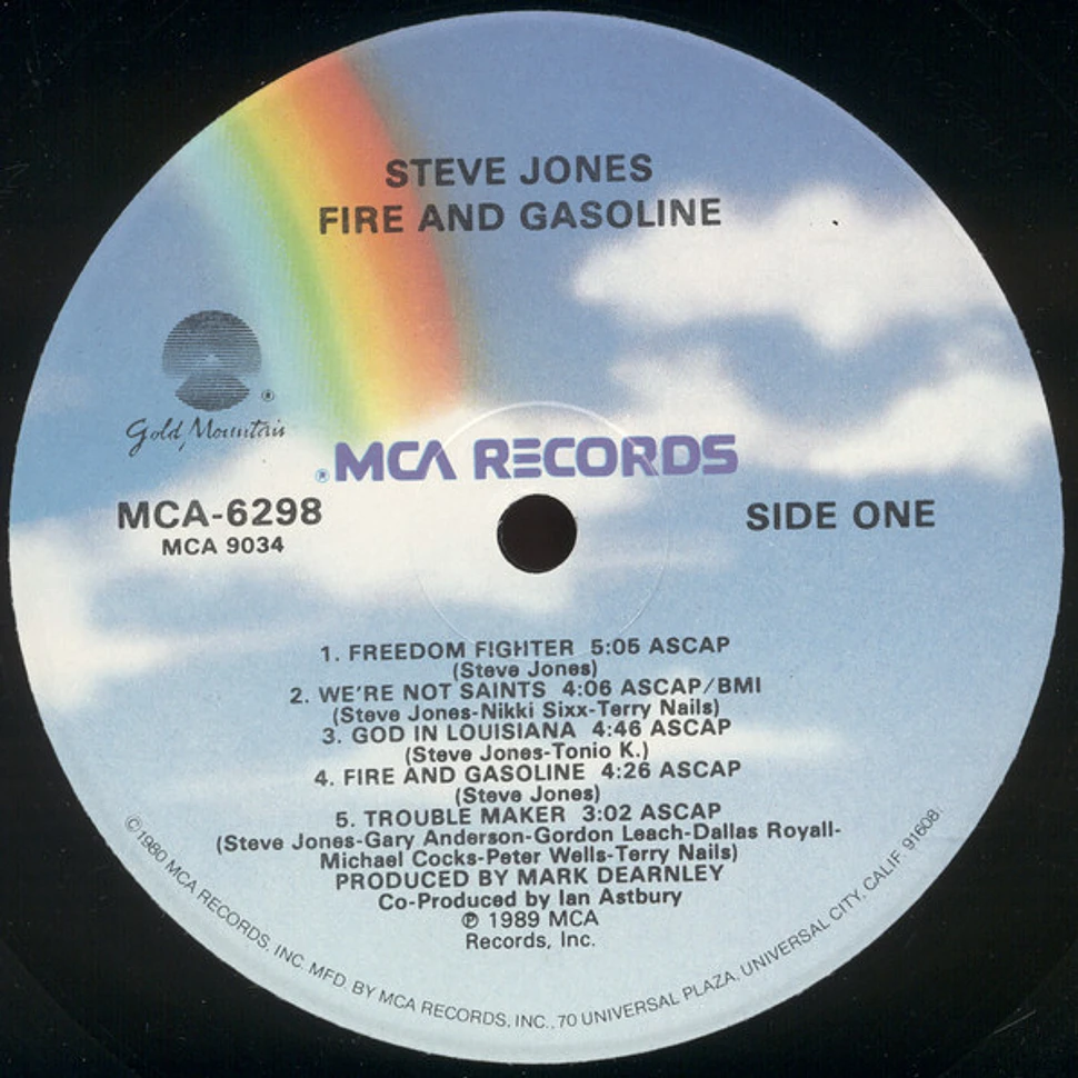 Steve Jones - Fire And Gasoline