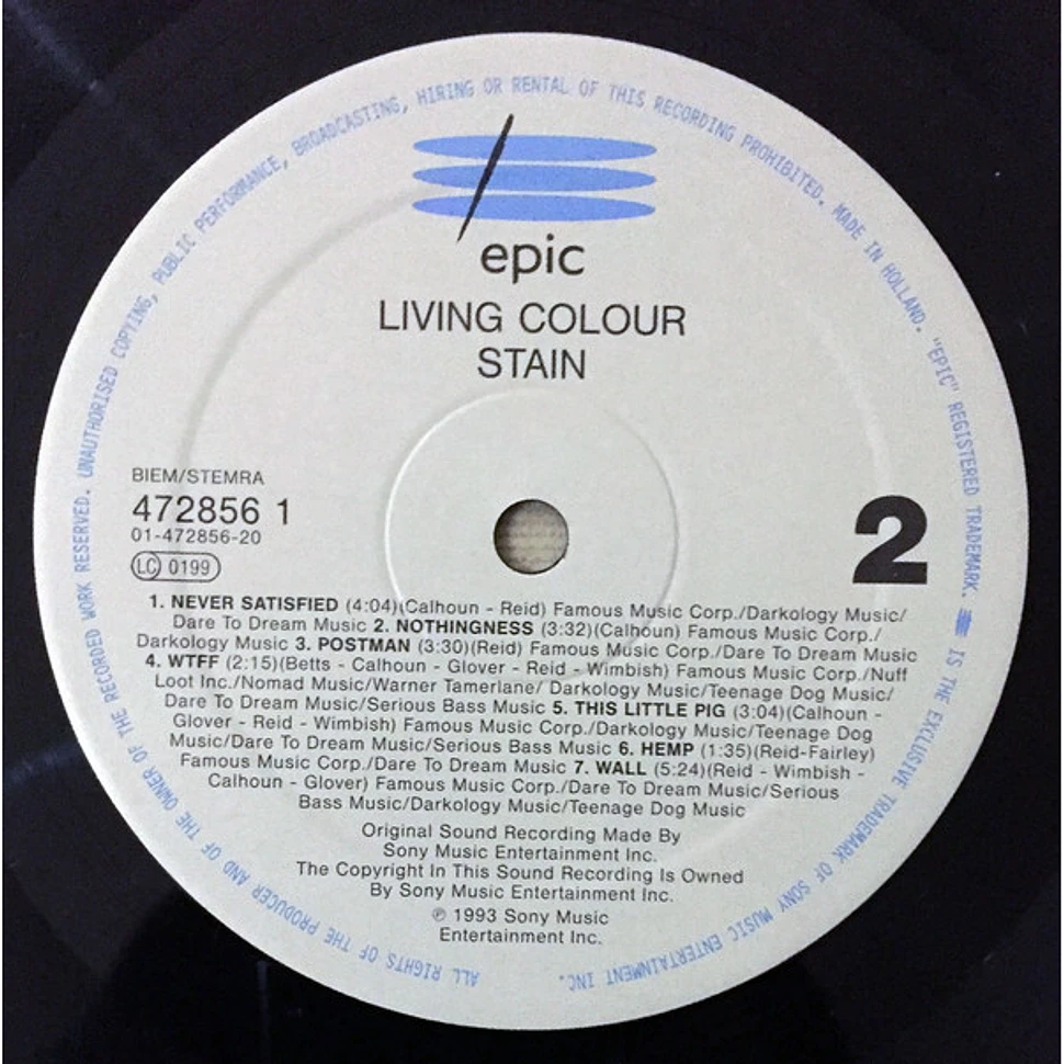 Living Colour - Stain
