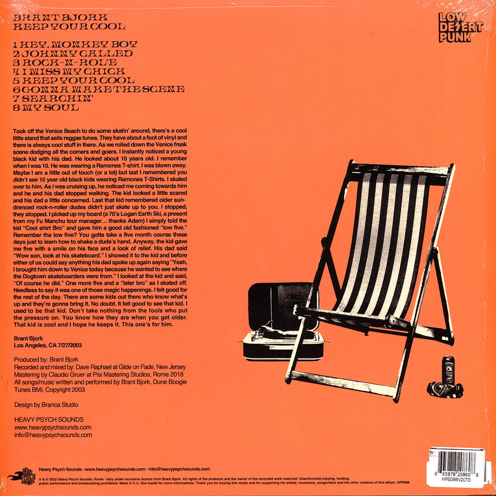 Brant Bjork - Keep Your Cool Transparent Yellow Vinyl Edition