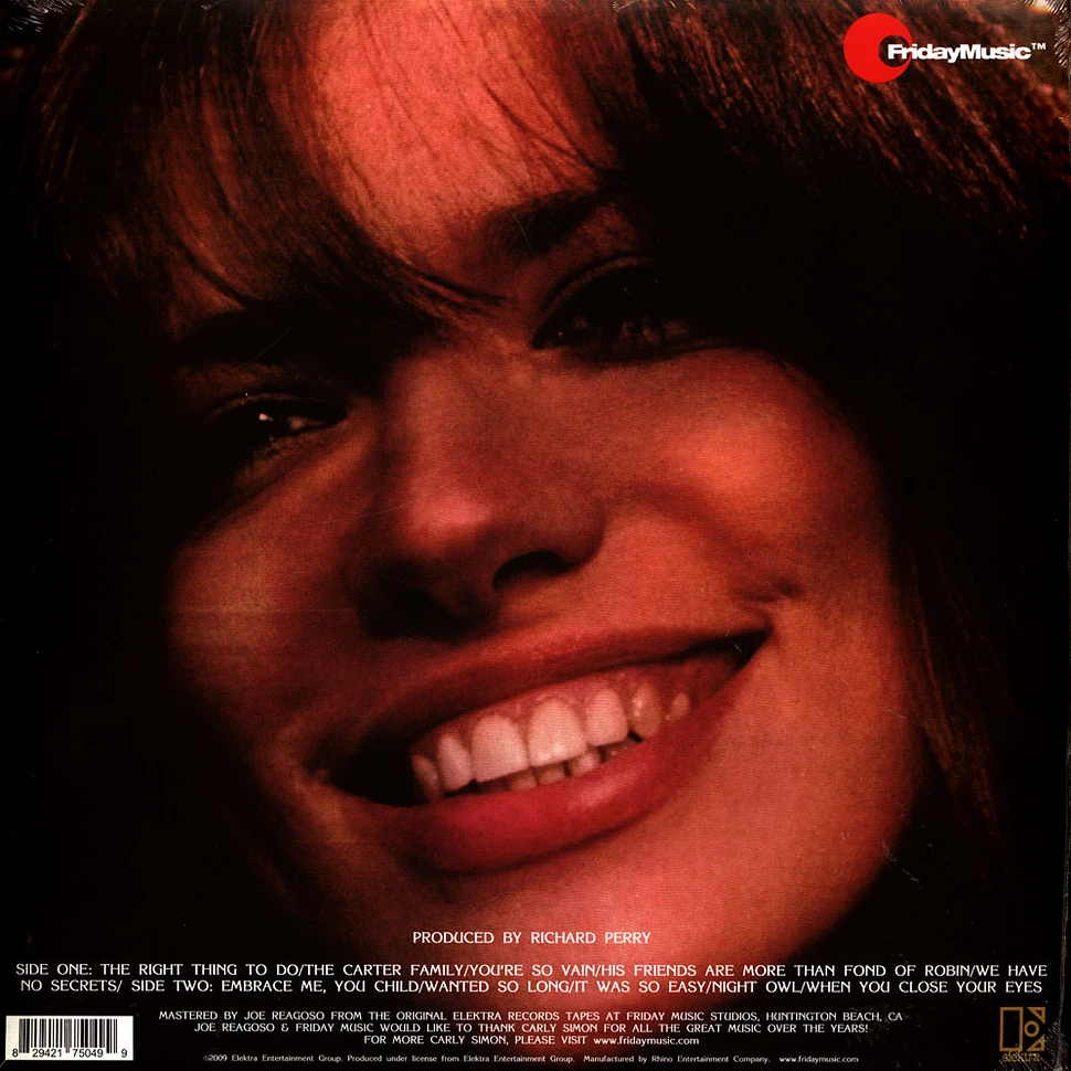 Carly Simon - No Secrets Blue Vinyl Edition
