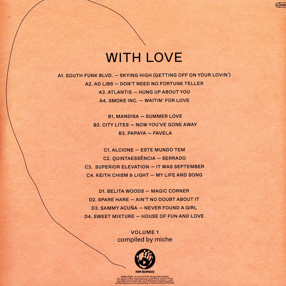 V.A. - With Love: Volume 1 Compiled By Miche Black Vinyl Edition