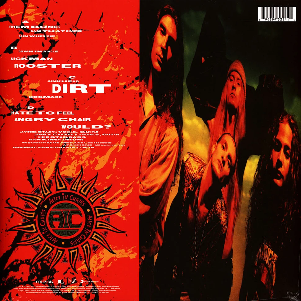 Alice In Chains - Dirt Black Vinyl Edition