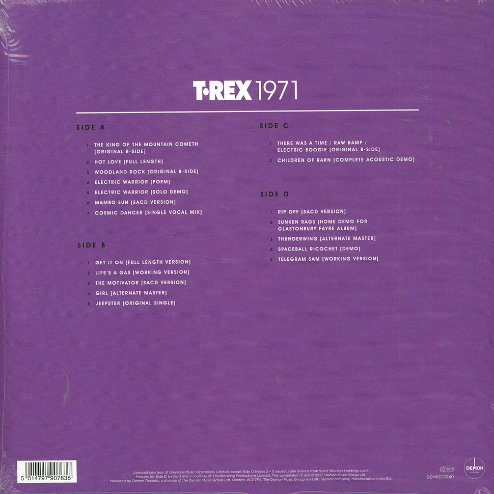 T.Rex - 1971 Black Vinyl Edition
