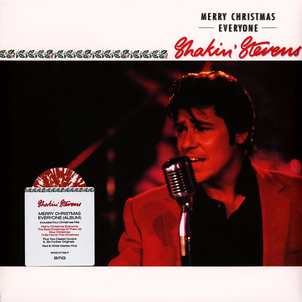 Shakin' Stevens - Merry Christmas Everyone Red & White Marbled Vinyl Edition