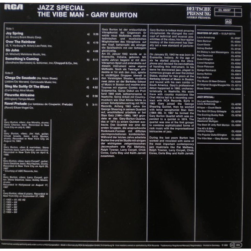 Gary Burton - The Vibe Man Gary Burton