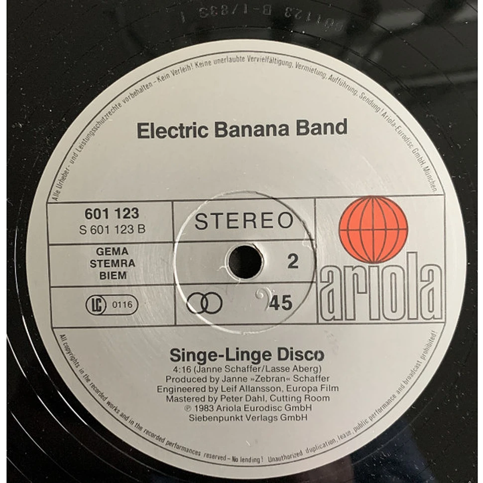 Electric Banana Band - U.F.B. / Singe-Linge Disco