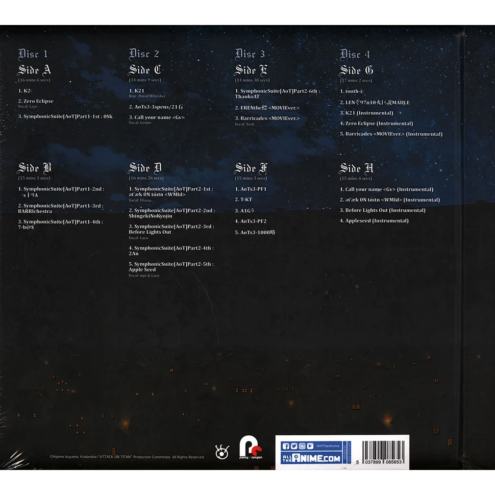 Hiroyuku Sawano - OST Attack On Titan Season 3 Deluxe Edition