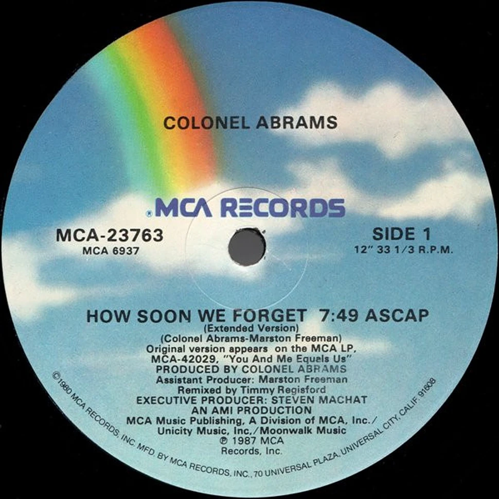 Colonel Abrams - How Soon We Forget (Extended Version)