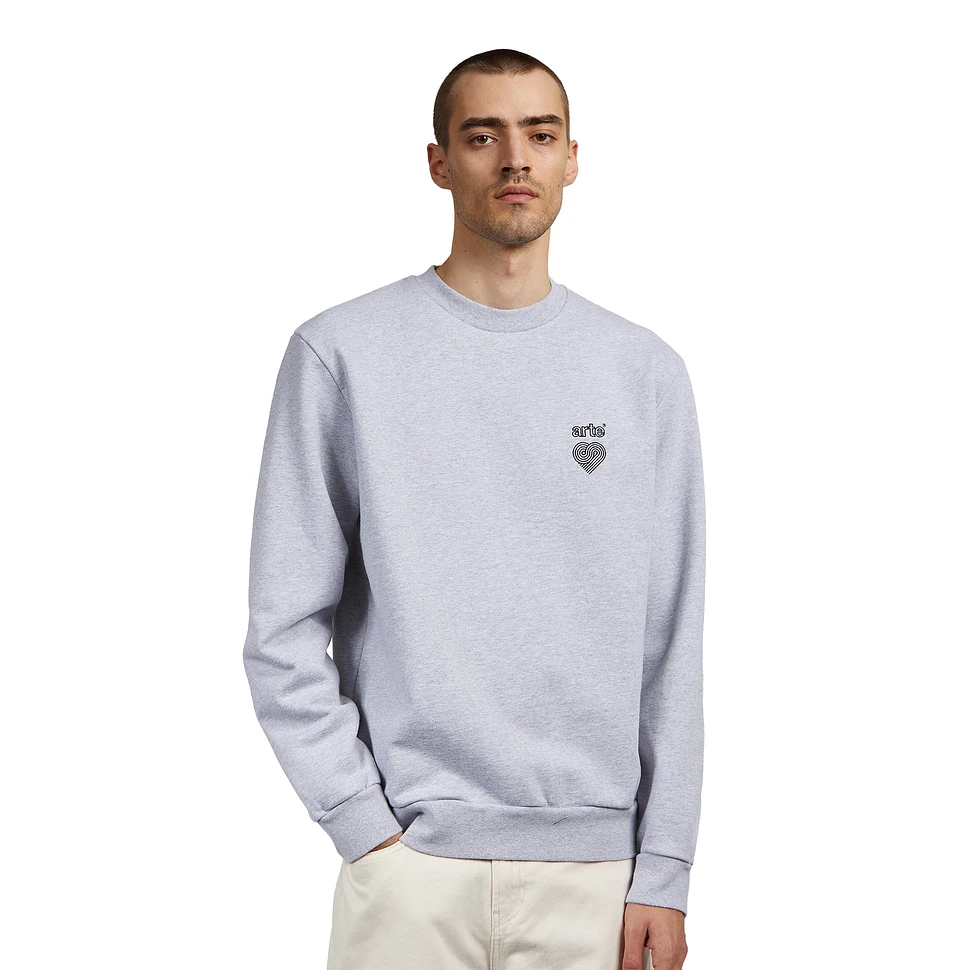 Arte Antwerp - New Chest Arte Heart Logo Crewneck (Grey) | HHV