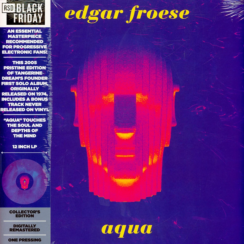 Edgar Froese - Aqua Black Friday Record Store Day 2022 Blue & White Vinyl Edition