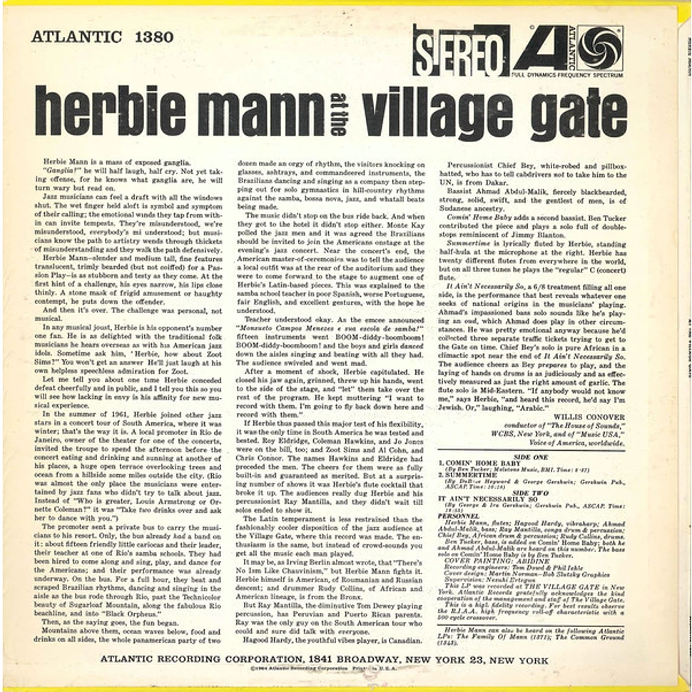 Herbie Mann - Herbie Mann At The Village Gate