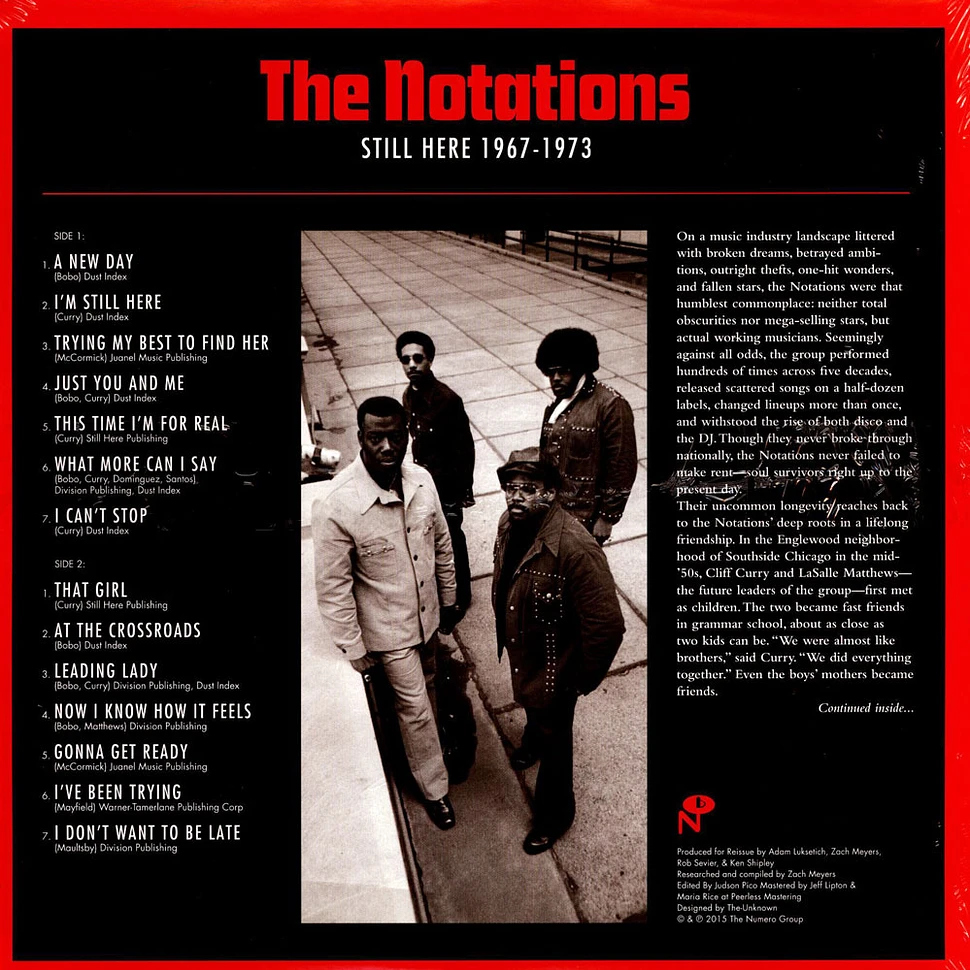 The Notations - Still Here Black Vinyl Edition