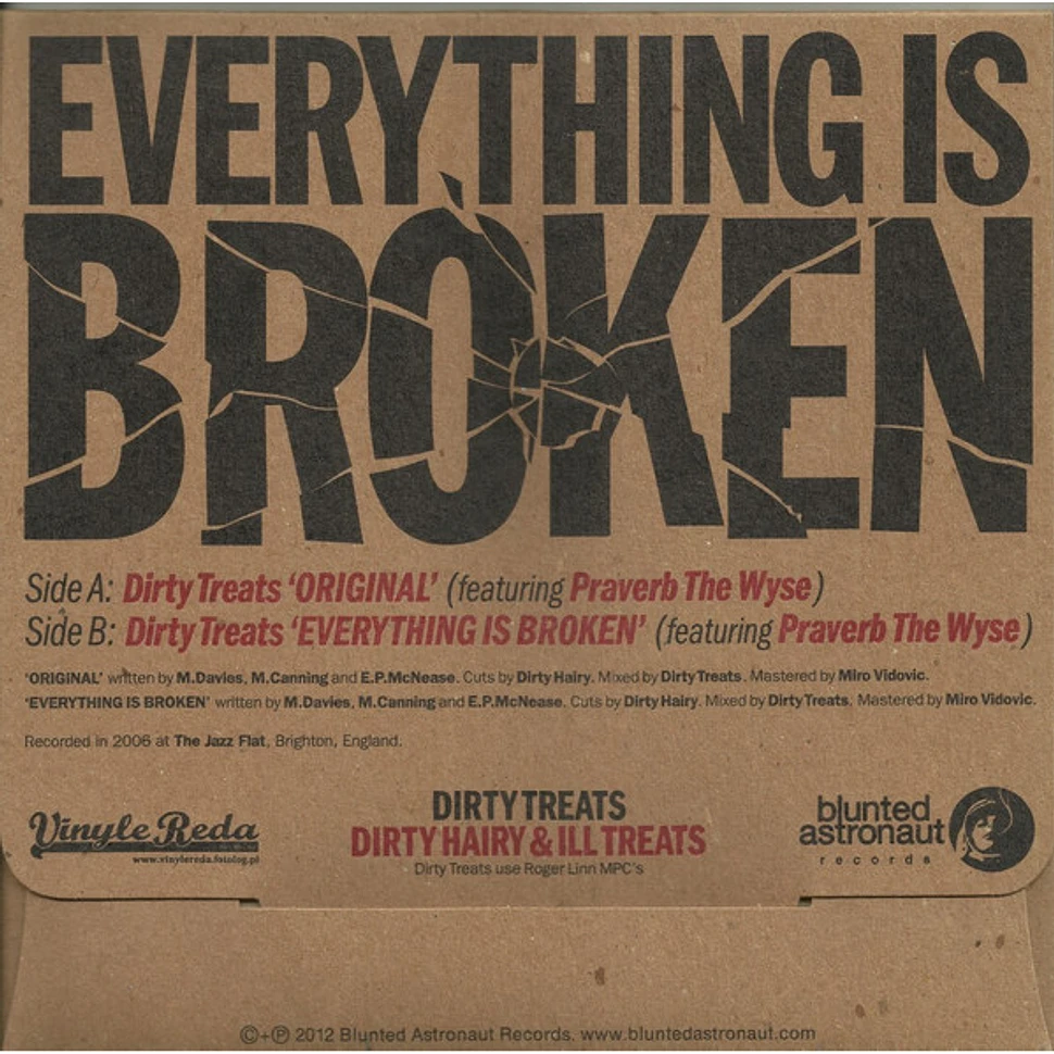 Dirty Treats Featuring Praverb - Original / Everything Is Broken