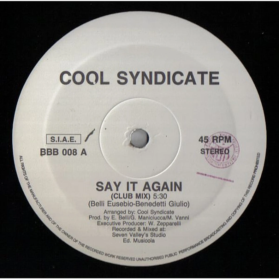 Cool Syndicate - Say It Again