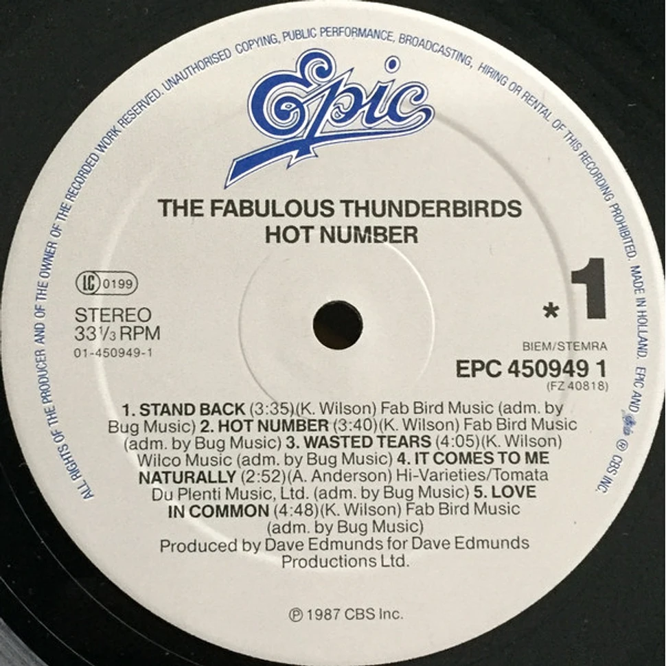 The Fabulous Thunderbirds - Hot Number