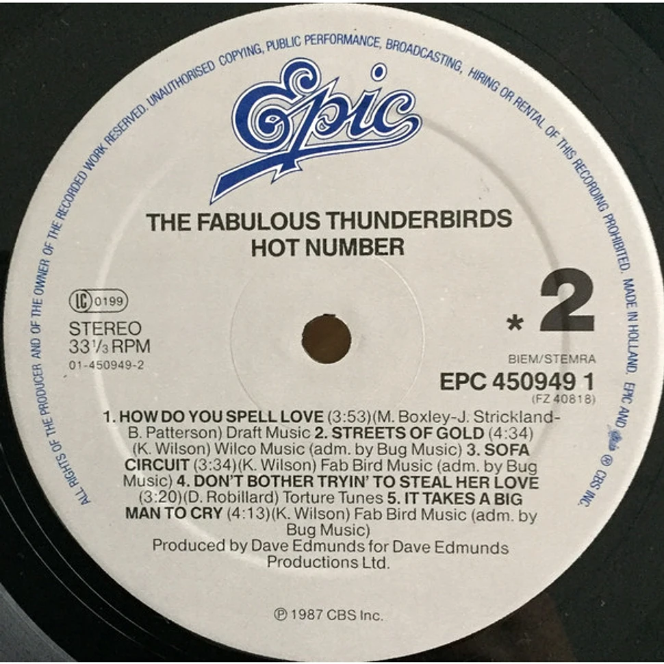 The Fabulous Thunderbirds - Hot Number