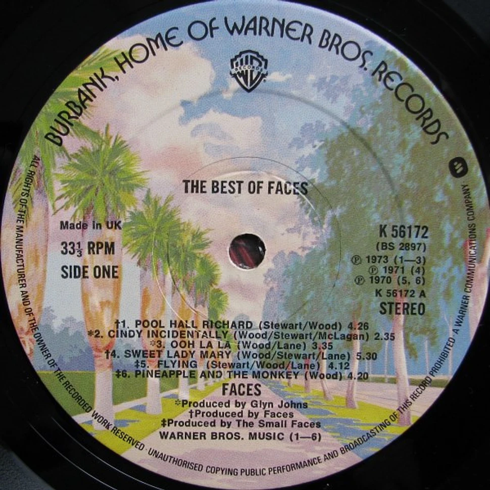 Faces Snakes And Ladders / The Best Of Faces Vinyl LP 1976 UK