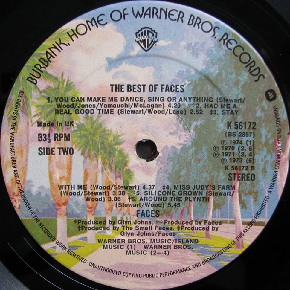 Faces Snakes And Ladders / The Best Of Faces Vinyl LP 1976 UK