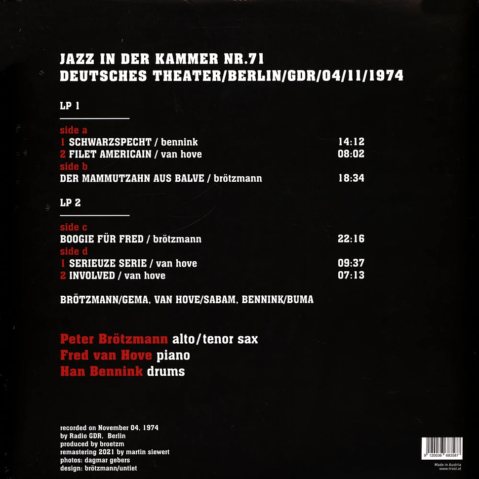 Brötzmann / Van Hove / Bennink - Jazz In Der Kammer Nr.71