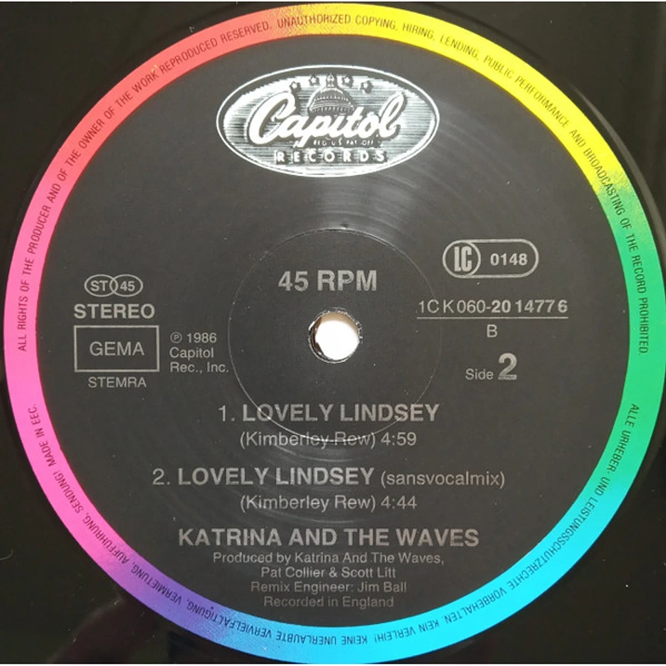 Katrina And The Waves - Lovely Lindsey