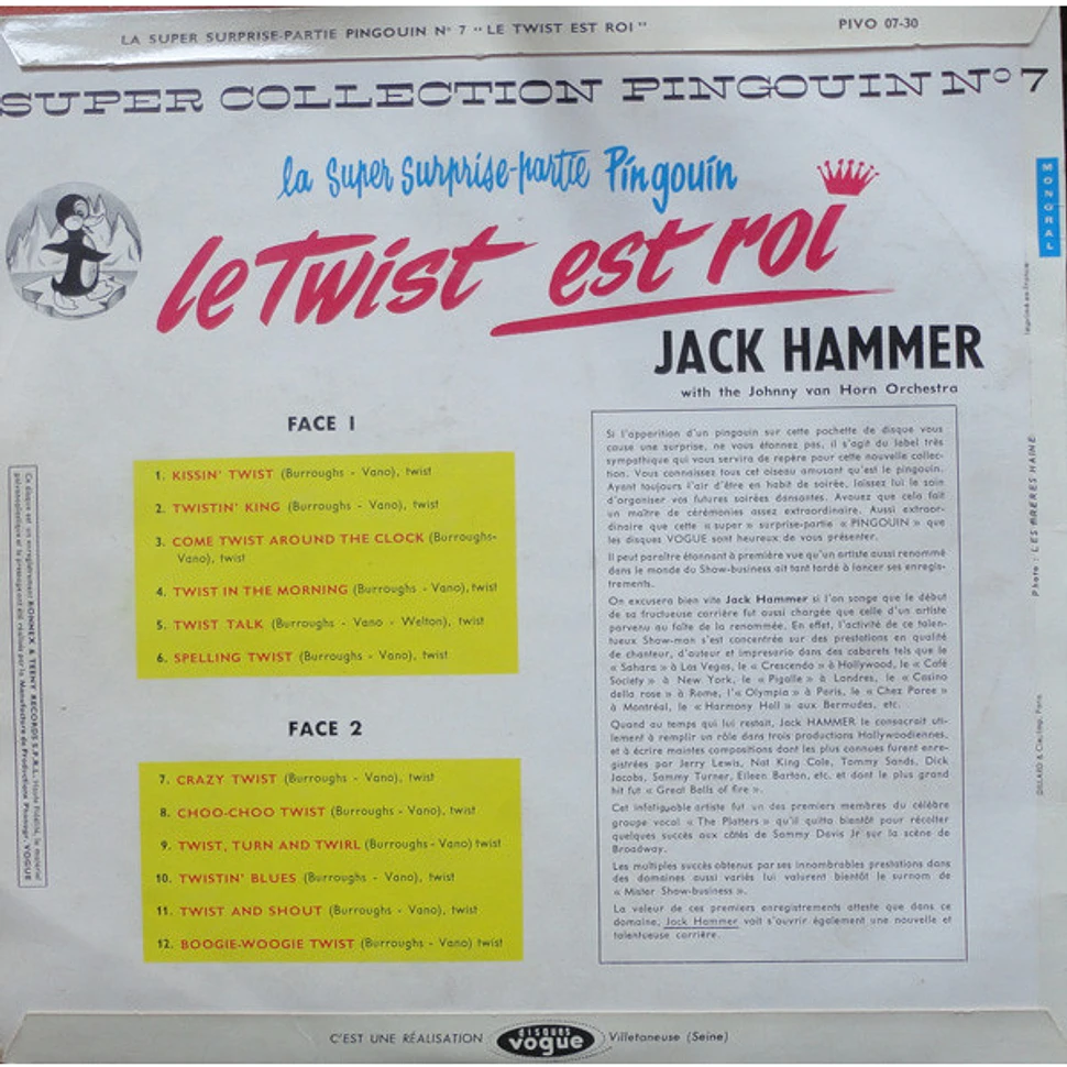 Jack Hammer - La Super Surprise-Partie Pingouin - Le Twist Est Roi