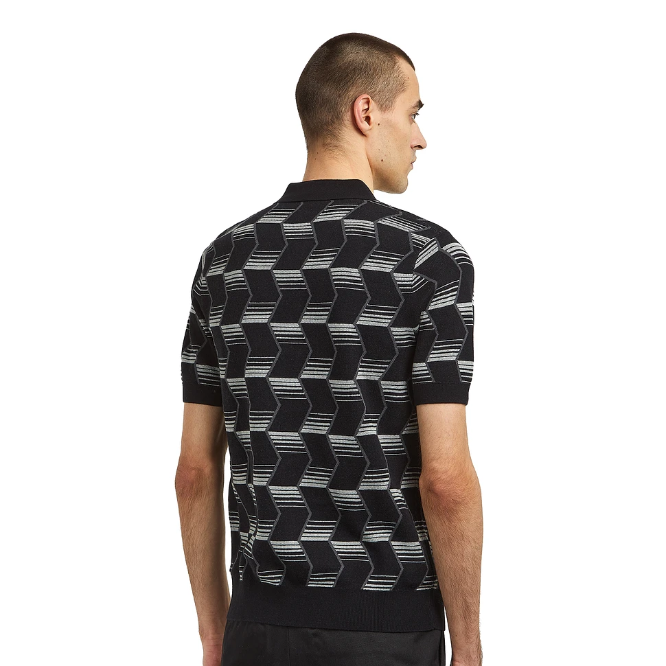 Fred Perry - Chevron Stripe Knitted Shirt
