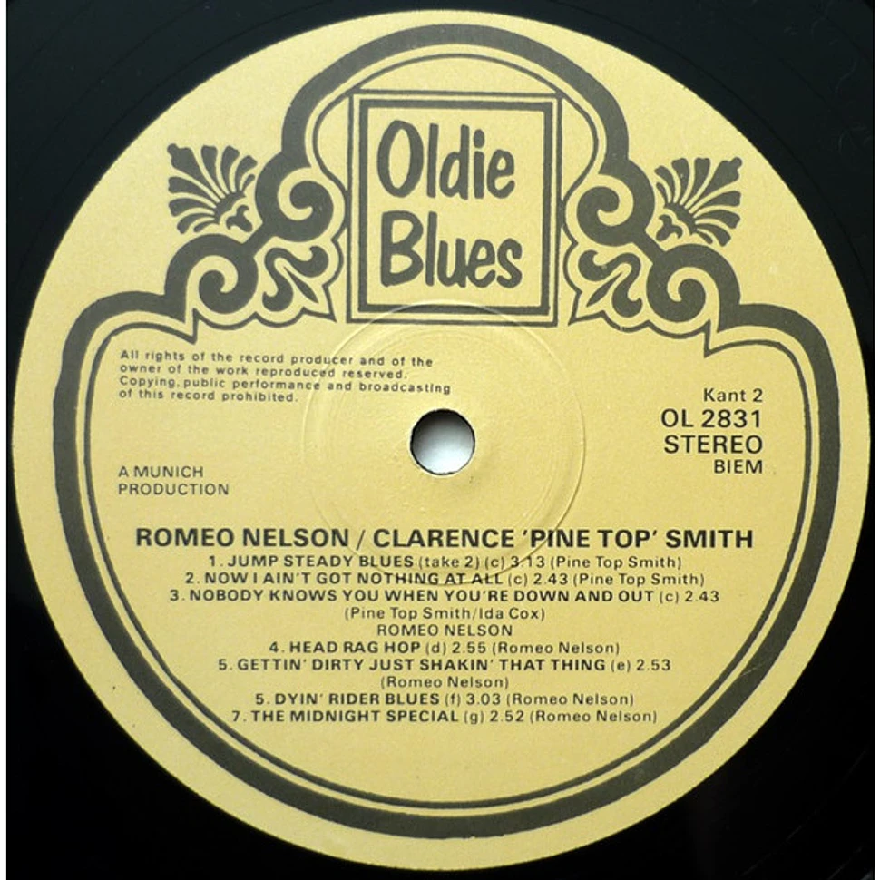 Clarence "Pinetop" Smith / Romeo Nelson - Complete Recordings 1928 - 1930