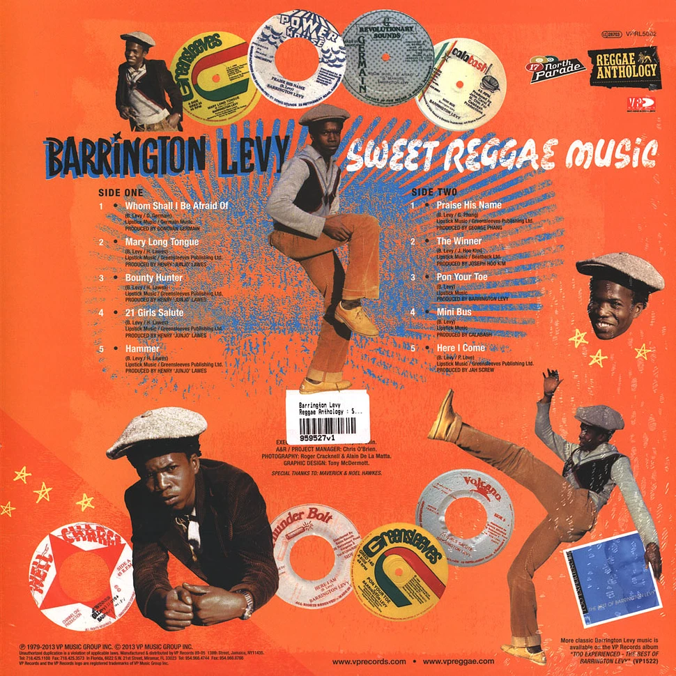 Barrington Levy - Reggae Anthology : Sweet Reggae Music
