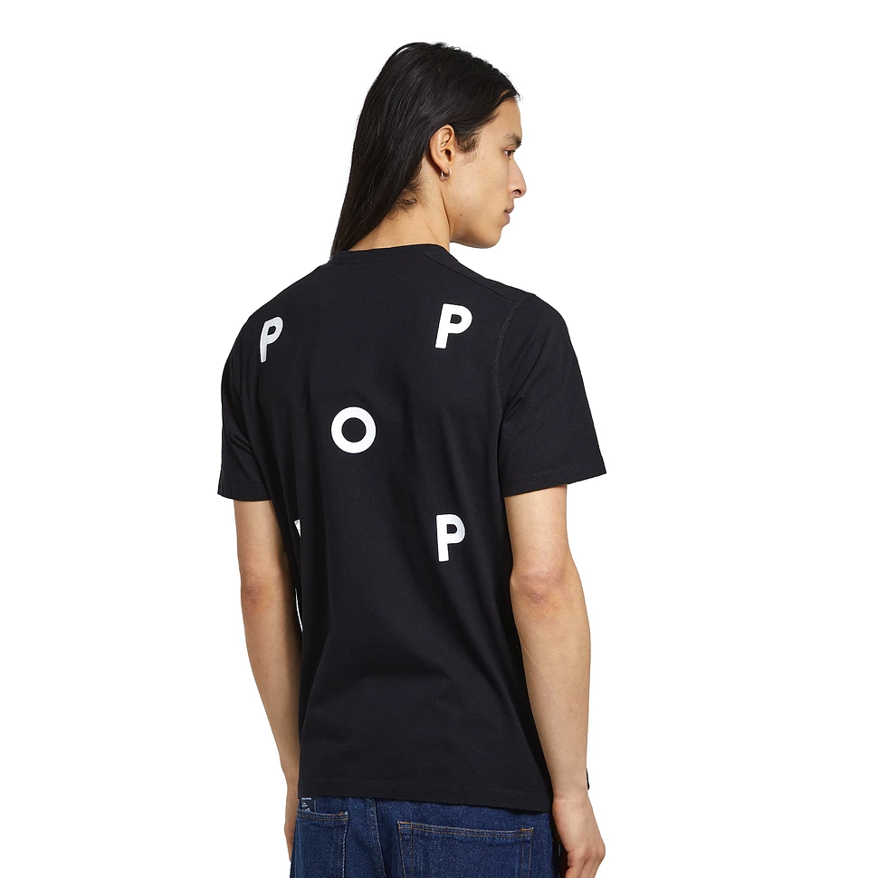 Pop Trading Company - Striped Logo T-Shirt (Sesame) | HHV