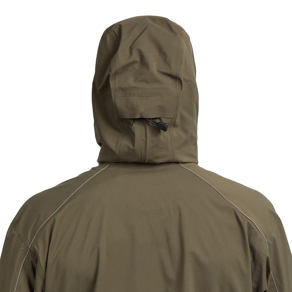 and wander - Pertex Shield Rain Jacket (Khaki) | HHV
