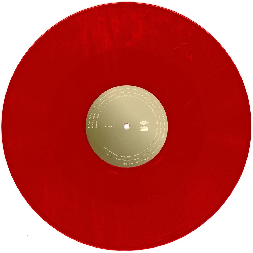 Post Malone - Twelve Carat Toothache HHV Exclusive Apple Red Vinyl Edition