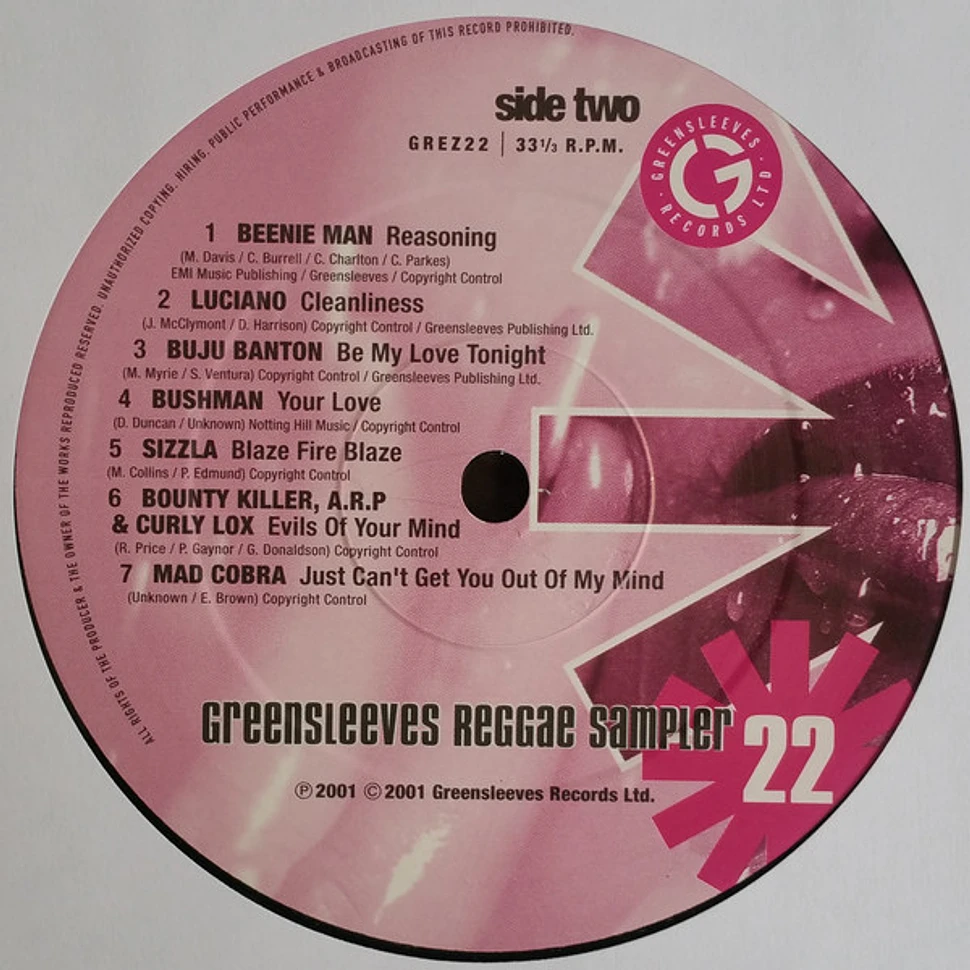 V.A. - Greensleeves Reggae Sampler 22