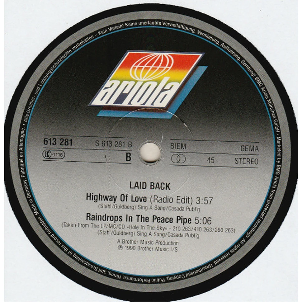 Laid Back - Highway Of Love