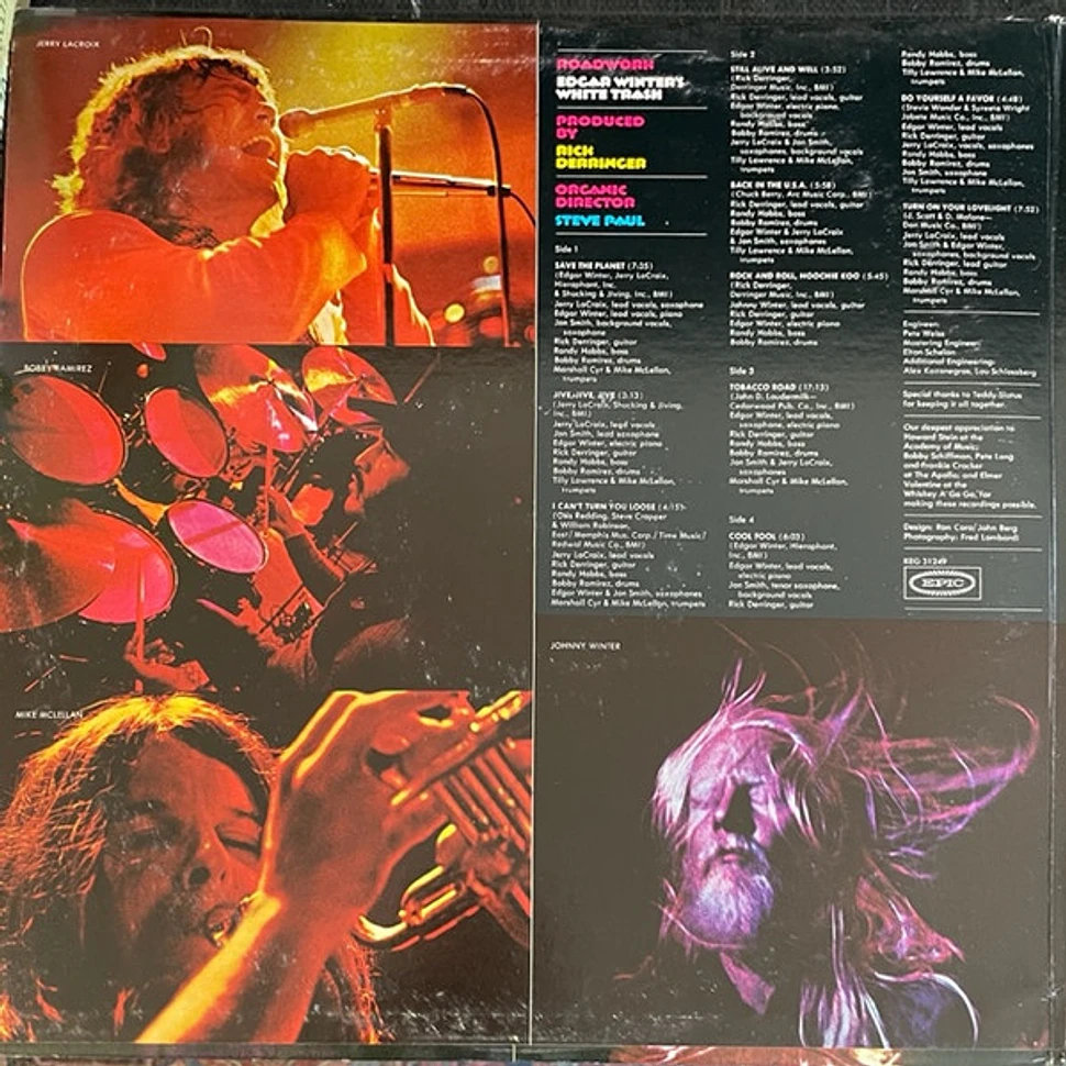 Edgar Winter's White Trash Roadwork Vinyl 2LP 1972 US