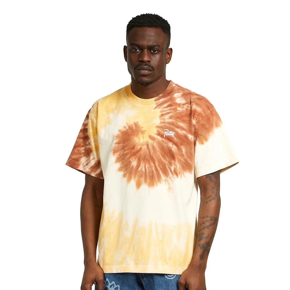 NOKWAL Yellow/Brown Tie Dye T Shirt 202012YTDT - Karmaloop