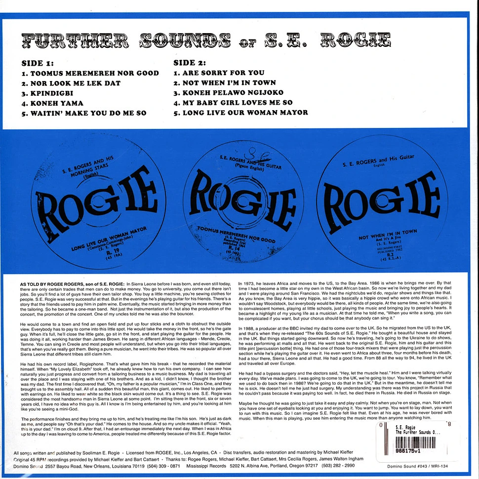S.E. Rogie - The Further Sounds Of...