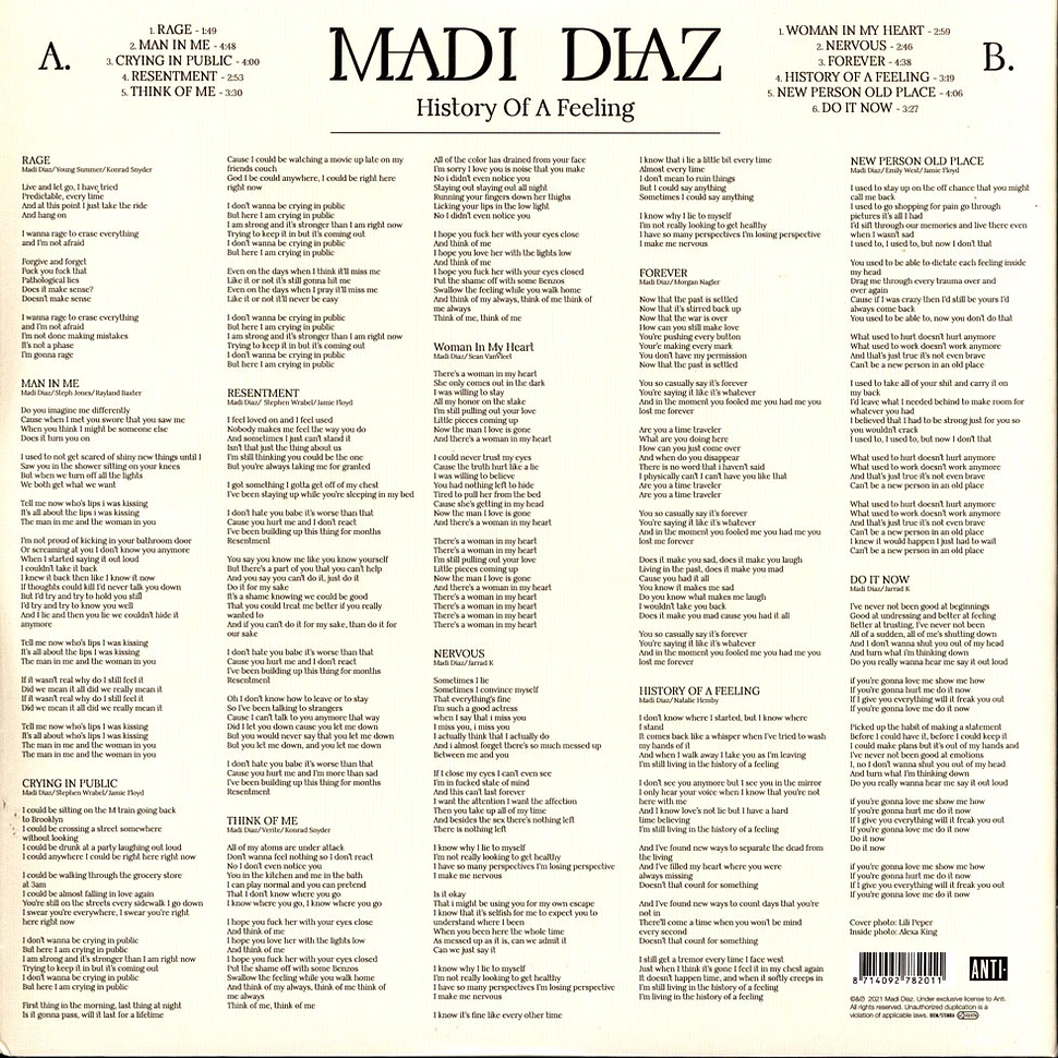 Madi Diaz - History Of A Feeling