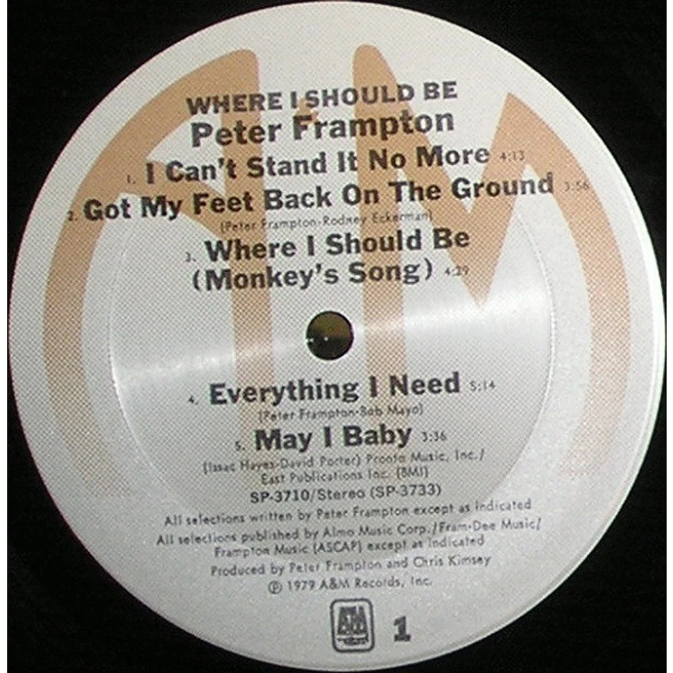 Peter Frampton - Where I Should Be